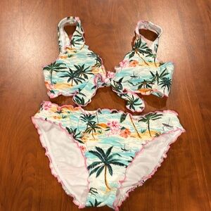 Hobie Girls 2 pc Bikini Set Size 12